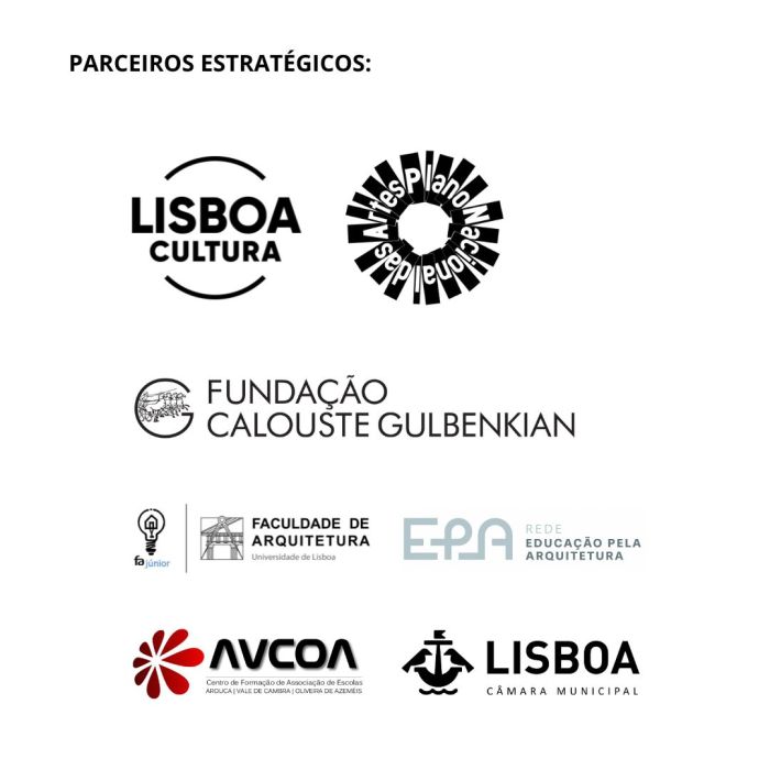 Logotipos dos parceiros estratégicos das 1as Jornadas de Arte e Educação